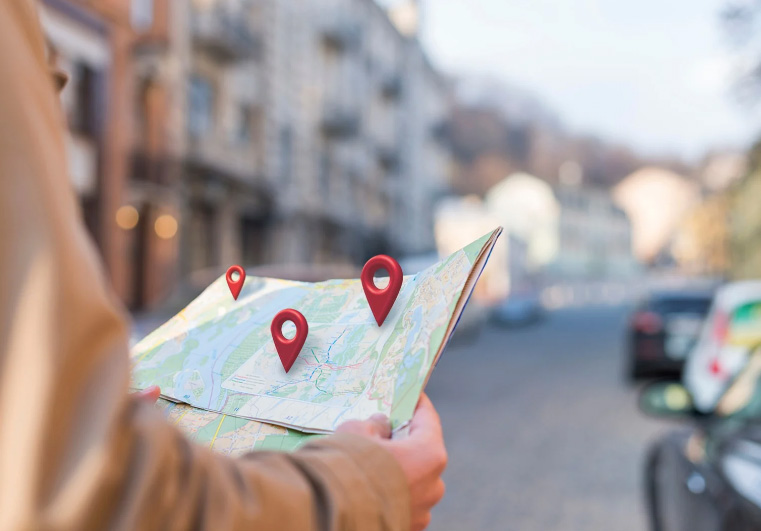 se repérer sur la carte